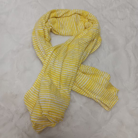 Old Navy yellow/white scarf - Picture 1 of 10